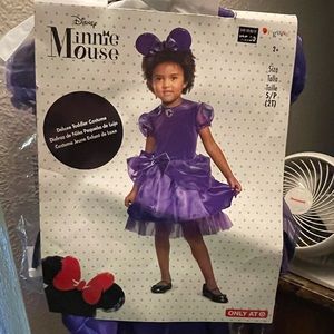 NWT Child’s Disney Purple Minnie Mouse Costume Sz 2T